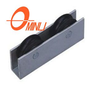 Puleggia a doppio rullo con staffa in alluminio per finestre e porte scorrevoli (ML-GD002)