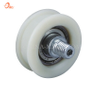 Accessori hardware per ruote in nylon bianco Rullo per sistema di porte per finestre scorrevoli (ML-AH003)